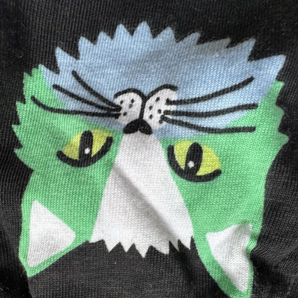 NEW Spotted Zebra 2 Shorts Rompers Girl S 6/7 Cat & Ice Cream Cones Thick Cotton - Picture 14 of 16